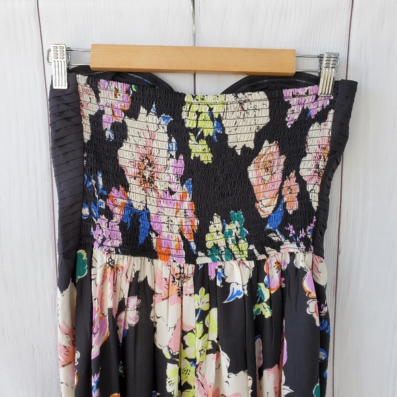Band of Gypsies Strapless floral jumpsuit - Picture 8 of 16